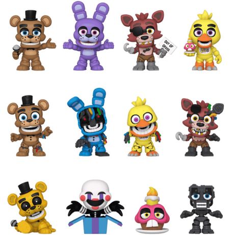 Figurine Funko Mystery Minis Five Nights at Freddy's 10ème Anniversaire - 12 Figurines