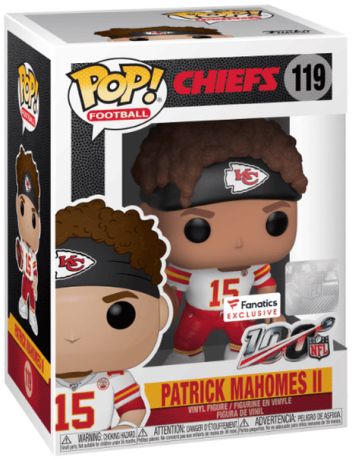 Figurine Funko Pop NFL #119 Patrick Mahomes II (Maillot extérieur)