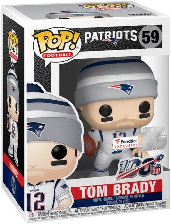Figurine Funko Pop NFL #59 Tom Brady (Maillot Blanc)