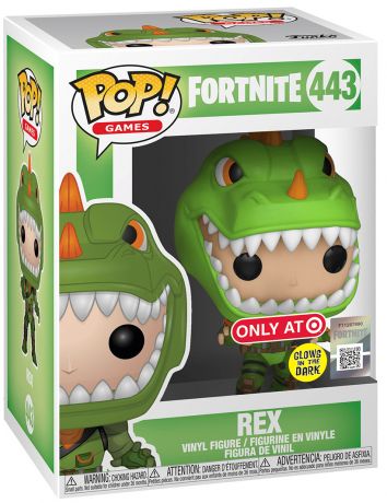 Figurine Funko Pop Fortnite #443 Rex - Brillant dans le noir