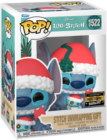 Figurine Funko Pop Lilo et Stitch [Disney] #1522 Stitch déballe son cadeau
