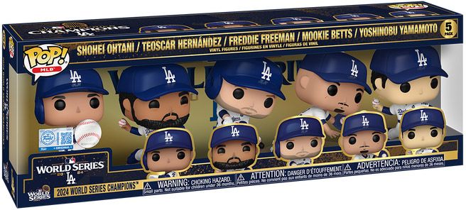 Figurine Funko Pop MLB : Ligue Majeure de Baseball Los Angeles Dodgers 2024 MLB World Series Champions - Pack