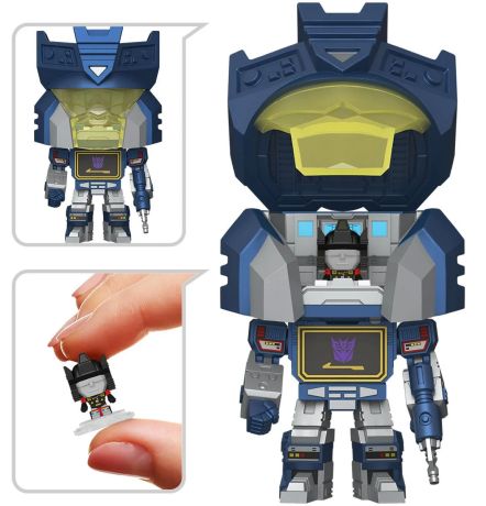 Figurine Funko Pop Transformers Soundwave & Rumble - Bitty Bot