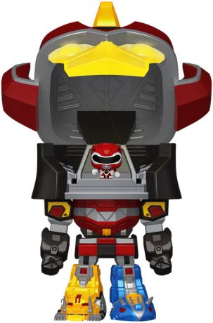 Figurine Funko Pop Power Rangers Megazord avec Ranger Rouge - Bitty Bot