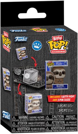 Figurine Funko Pop Animaux de Compagnie Paresseux - Bitty Pop! Accessoires Porte-clés