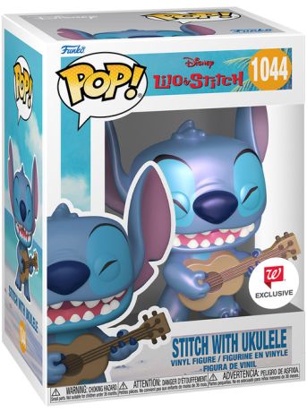 Figurine Funko Pop Lilo et Stitch [Disney] #1044 Stitch avec ukulélé - Nacré