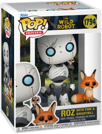 Figurine Funko Pop Le Robot sauvage Roz avec Joli-Bec et Escobar