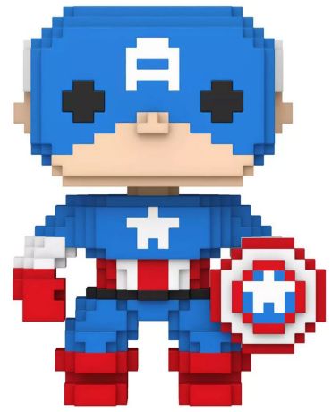 Figurine Funko Pop Marvel Comics #1426 Captain America - 8-bit