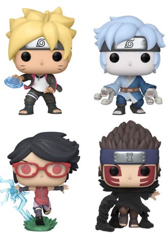 Figurine Funko Pop Boruto: Naruto Next Generations Boruto / Mitsuki / Sarada / Shinki - Pack