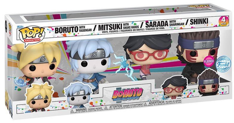 Figurine Funko Pop Boruto: Naruto Next Generations Boruto / Mitsuki / Sarada / Shinki - Pack