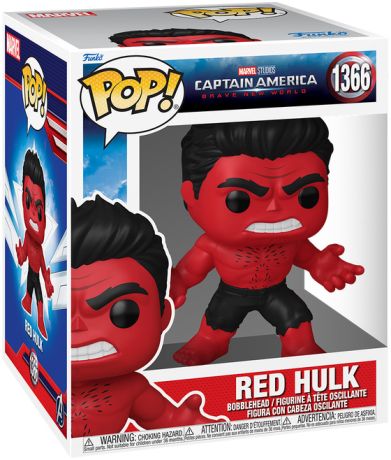 Figurine Funko Pop Captain America: Brave New World [Marvel] #1366 Hulk Rouge - 15 cm