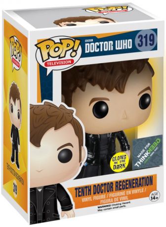 Figurine Funko Pop Doctor Who #319 10e Docteur se régénérant - Brilant dans le noir
