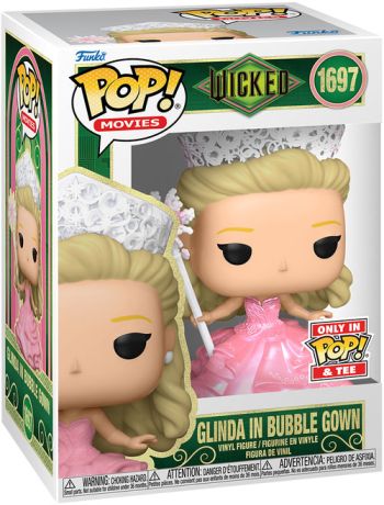 Figurine Funko Pop Wicked #1697 Glinda en robe à bulles (Nacré) - T-shirt