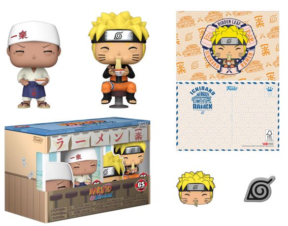 Figurine Funko Pop Naruto Coffret 2 Pop (1743 Teuchi & 1742 Naruto)