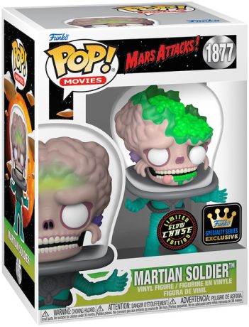 Figurine Funko Pop Mars Attacks! #1877 Soldat Martien [Chase]