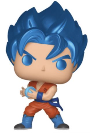 Figurine Funko Pop Dragon Ball Super #563 SSGSS Goku Kamehameha - Métallique