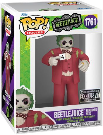 Figurine Funko Pop Beetlejuice #1761 Beetlejuice Tête réduite