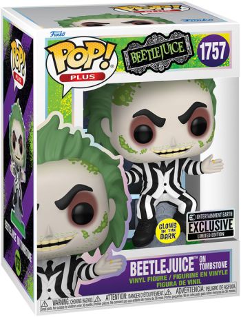 Figurine Funko Pop Beetlejuice #1757 Beetlejuice sur la pierre tombale - Glow in the Dark