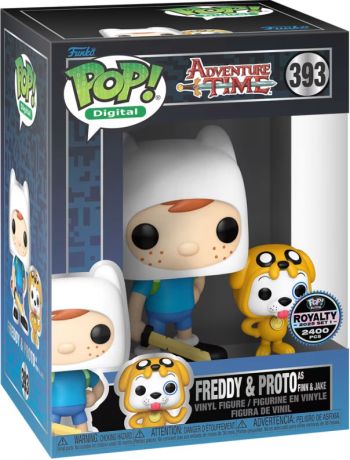 Figurine Funko Pop Adventure Time #2400 Freddy & Proto en Finn & Jack - Digital Pop