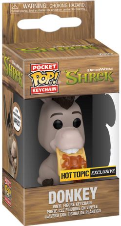 Figurine Funko Pop Shrek  L'âne avec Gaufre  - Porte-clés