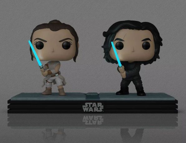Figurine Funko Pop Star Wars 9 : L'Ascension de Skywalker #758 Rey & Kylo Ren - Moment