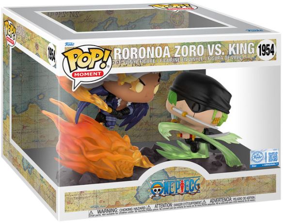 Figurine Funko Pop One Piece #1954 Roronoa Zoro vs King - Moment