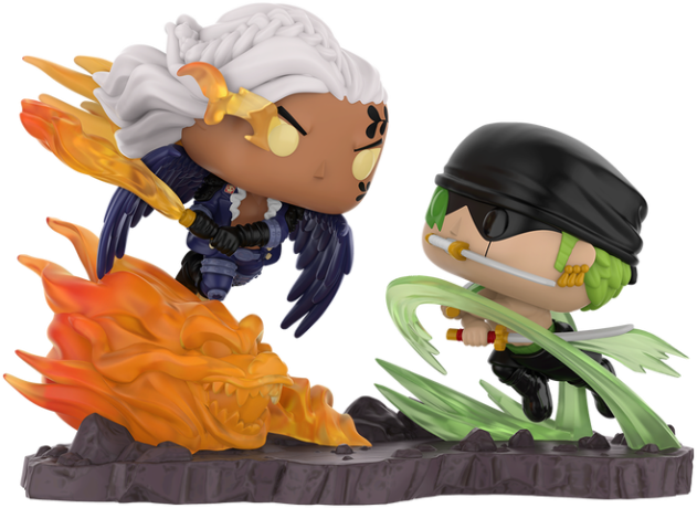 Figurine Funko Pop One Piece #1954 Roronoa Zoro vs King - Moment