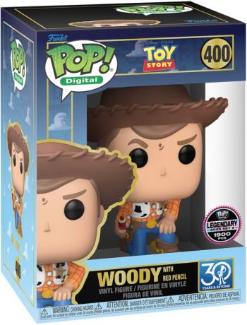Figurine Funko Pop Toy Story [Disney] #400 Woody avec Crayon Rouge - Digital Pop