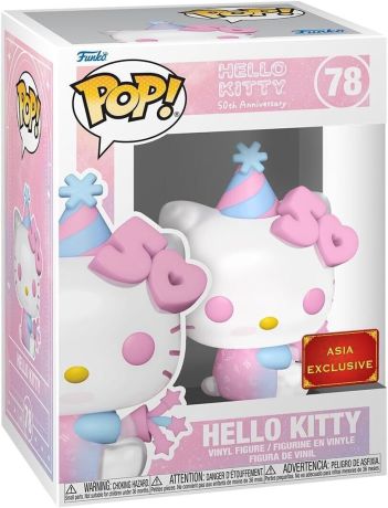 Figurine Funko Pop Sanrio #78 Hello Kitty Chapeau Fête (50ème Anniversaire)
