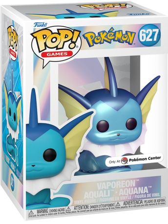 Figurine Funko Pop Pokémon #627 Vaporeon - Aquali - Aquana (EMEA) - Nacré