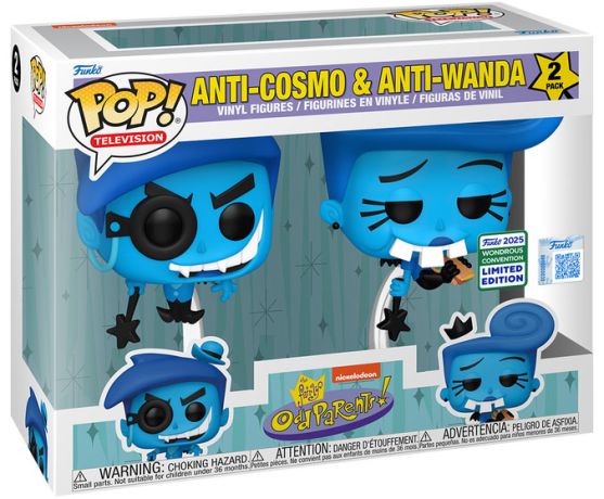 Figurine Funko Pop Mes parrains sont magiques Anti-Cosmo & Anti-Wanda - Pack