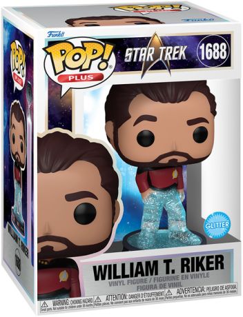 Figurine Funko Pop Star Trek #1688 William T. Riker - Pailleté