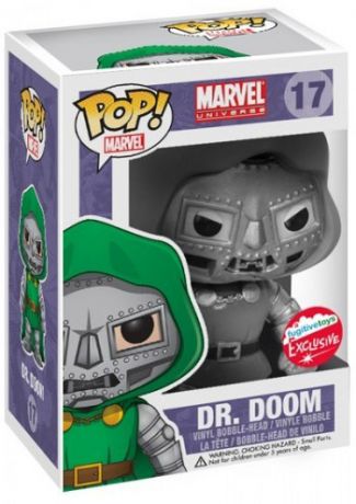 Figurine Funko Pop Marvel Comics #17 Dr Doom - Noir et Blanc