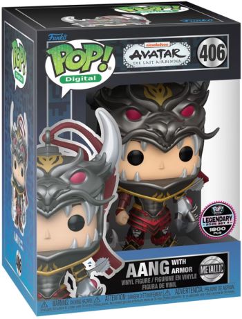 Figurine Funko Pop Avatar: le dernier maître de l'air #406 Aang avec Armure- Digital Pop