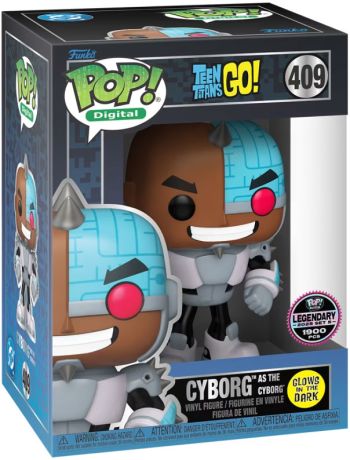 Figurine Funko Pop Teen Titans Go! #409 Cyborg en Cyborg - Digital Pop