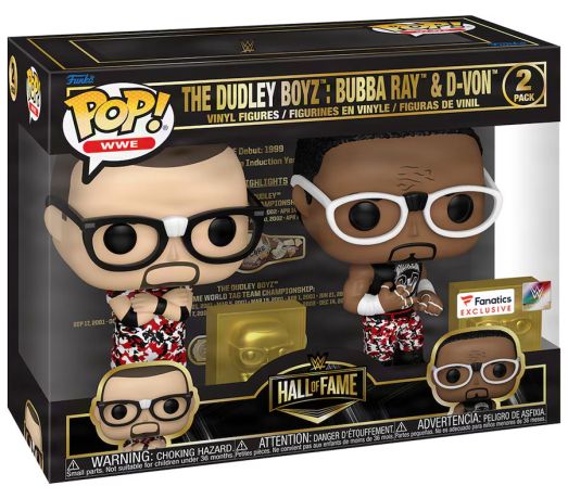 Figurine Funko Pop WWE The Dudley Boyz : Bubba Rey &  D-Von - Pack