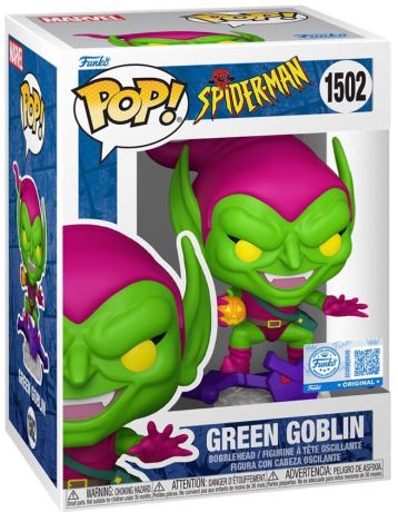 Figurine Funko Pop Spider-Man, l'homme-araignée #1502 Le Bouffon Vert
