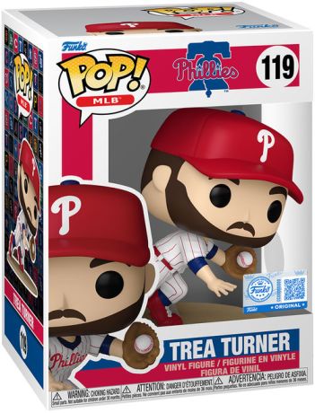 Figurine Funko Pop MLB : Ligue Majeure de Baseball #119 Trea Turner