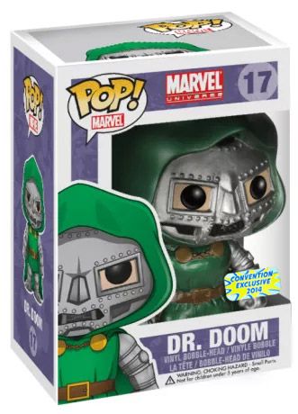 Figurine Funko Pop Marvel Comics #17 Dr Doom - Métallique