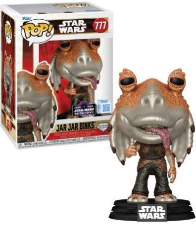 Figurine Funko Pop Star Wars 1 : La Menace fantôme #777 Jar Jar Binks - Diamant