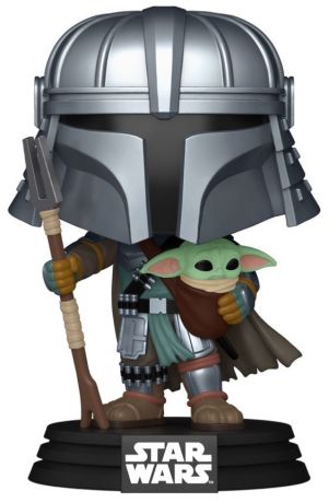 Figurine Funko Pop Star Wars Divers #772 Mandalorien avec Grogu (Samouraï)