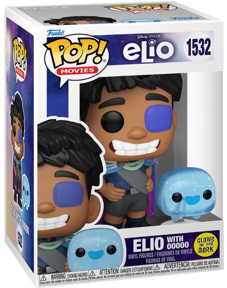 Figurine Pop Elio [Disney] #1532 pas cher : Elio avec 00000 - Glow in ...