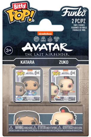 Figurine Funko Pop Avatar: le dernier maître de l'air Katara & Zuko - Bitty Pop Pack