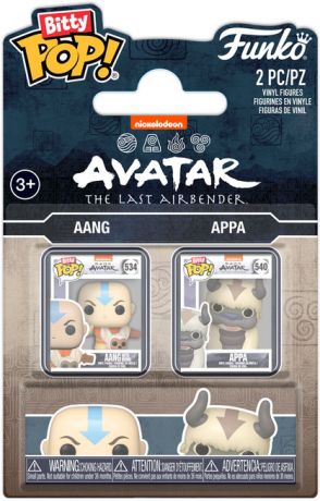 Figurine Funko Pop Avatar: le dernier maître de l'air Aang & Appa - Bitty Pop Pack