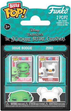 Figurine Funko Pop L'étrange Noël de M. Jack [Disney] Oogie Boogie & Zero - Bitty Pop Pack