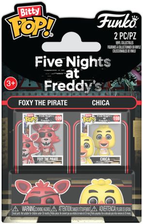 Figurine Funko Pop Five Nights at Freddy's Foxy le Pirate & Chica - Bitty Pop Pack