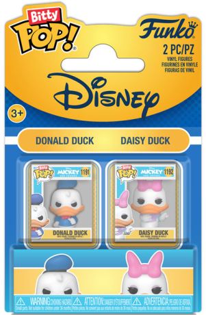 Figurine Funko Pop Mickey Mouse [Disney] Donald & Daisy Duck - Bitty Pop Pack