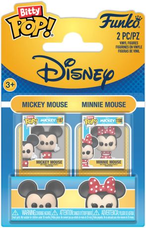 Figurine Funko Pop Mickey Mouse [Disney] Mickey & Minnie Mouse - Bitty Pop Pack