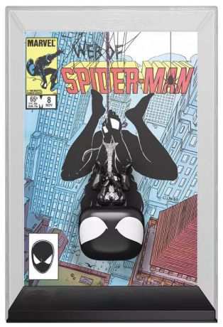 Figurine Funko Pop Marvel Comics #71 Spider-Man Costume Noir - Comic Cover