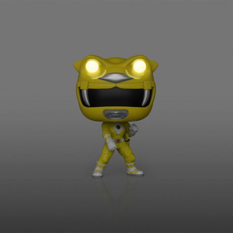 Figurine Funko Pop Power Rangers #1781 Ranger Jaune - Glow in the Dark